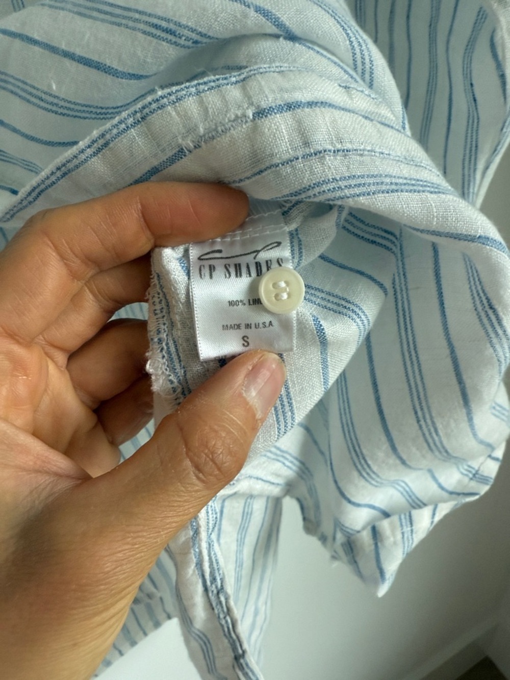 CP shades linen stripe shirt - Picture 5 of 5